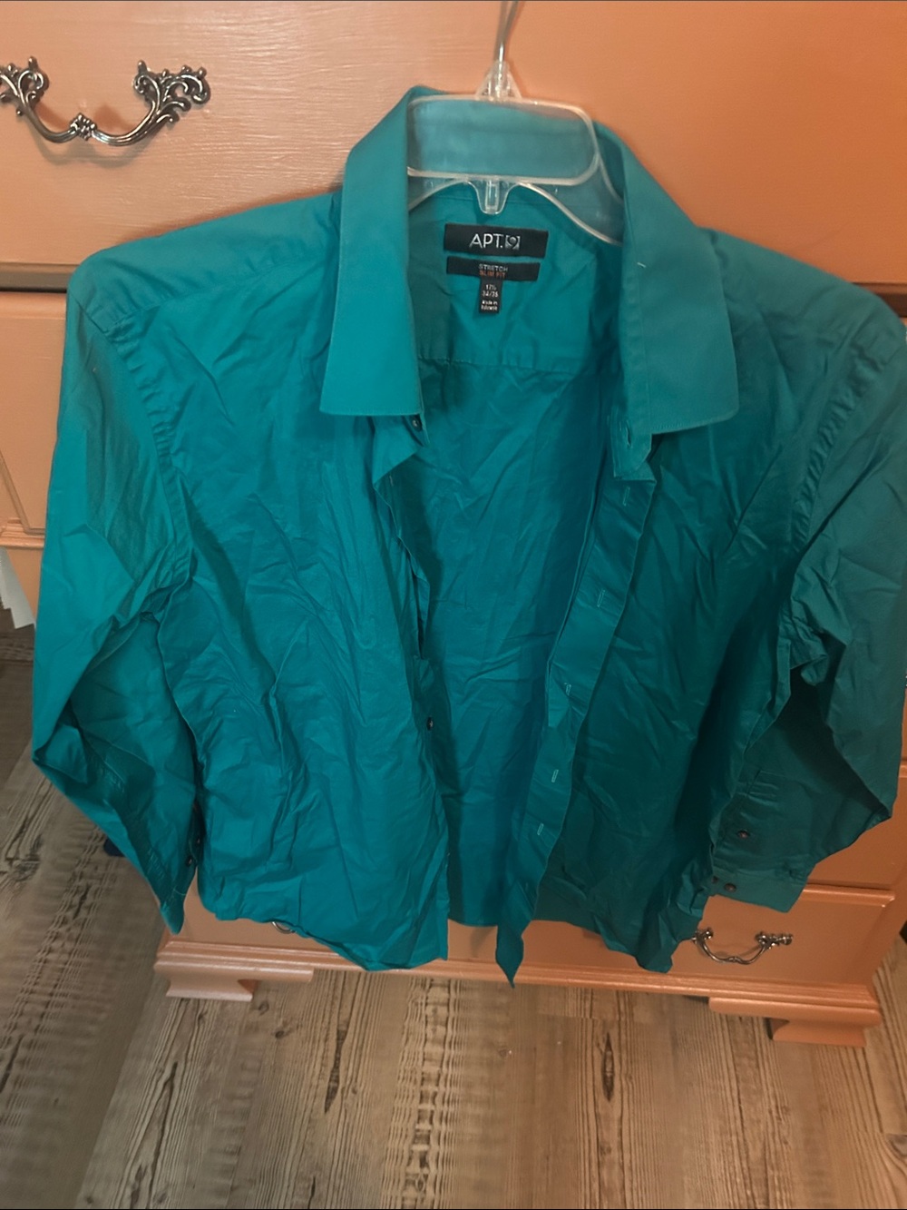 Apt. 9 Teal Long-Sleeve Button Down Shirt